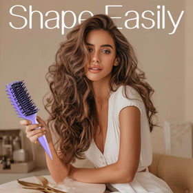 Tcsxady brush with travel pouch on counter ideal for styling on the go