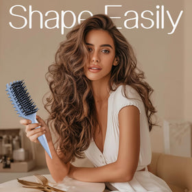 Tcsxady brush packed in travel pouch for on-the-go styling convenience