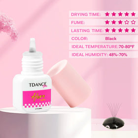 TDANCE 5ml bottle in hand showing compact size and salon convenience benefit