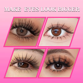 TDANCE lashes with ruler next to lengths 5–7mm showing accurate sizing benefit