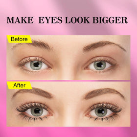TDANCE lower lashes applied on model side profile demonstrating eye-opening benefit