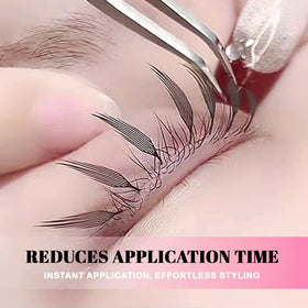 TDANCE lash artist applying extensions demonstrating fast salon application