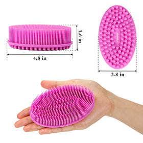 TDHDIKE close-up of soft silicone bristles highlighting gentle exfoliation benefit