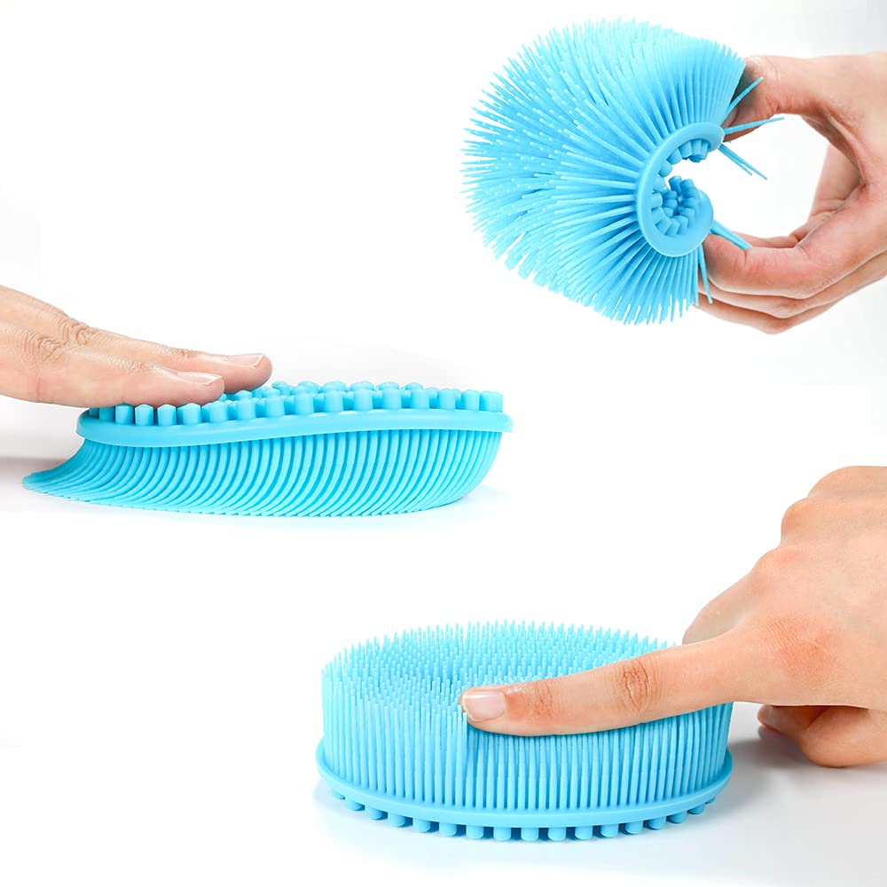 TDHDIKE detailed shot of dual-sided scrubber showing massage and cleaning benefit