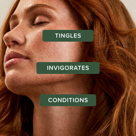 Tea Tree close-up texture of conditioner showing smooth creamy formula