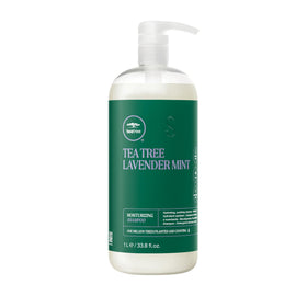 Tea Tree front bottle showing full 33.8 fl oz and hydration benefits