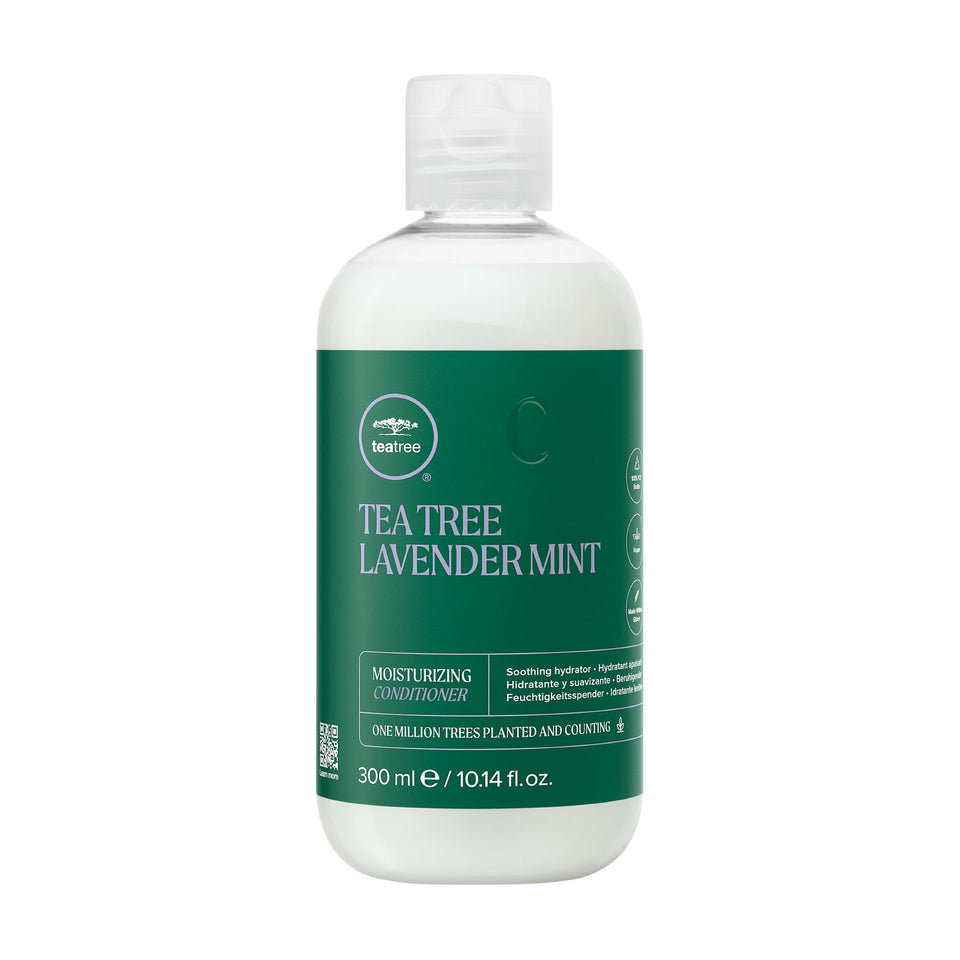 Tea Tree front packaging showing bottle and label, clear product identity and benefits