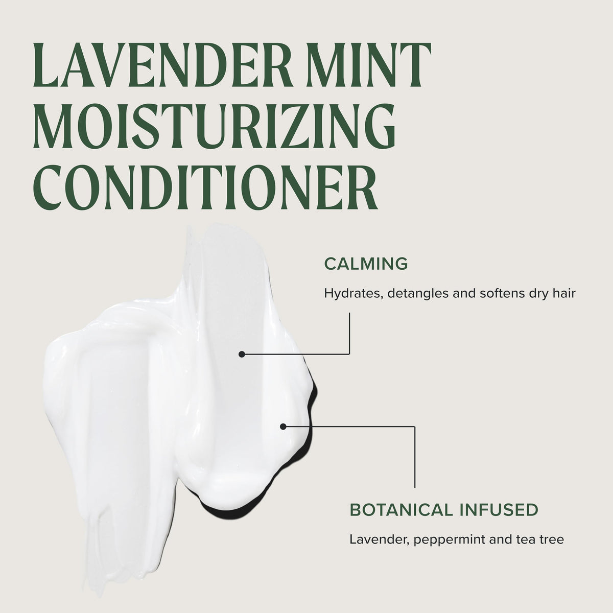 Tea Tree pouring conditioner from bottle to show slip and easy application
