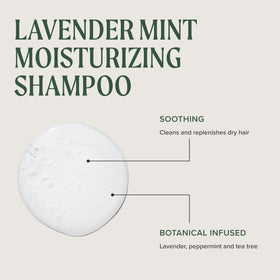 Tea Tree pump dispensing creamy shampoo texture for easy application