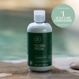 Tea Tree lifestyle bathroom scene conveying fresh scent and ritual