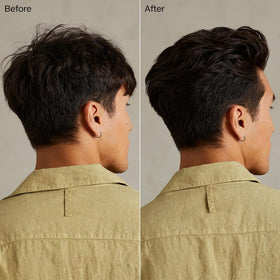Tea Tree pomade open texture displaying creamy consistency for easy distribution