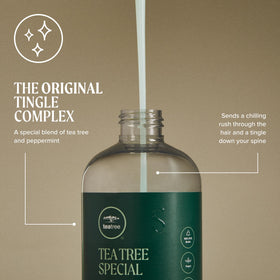 Tea Tree close-up label showing ingredient list and responsible sourcing note