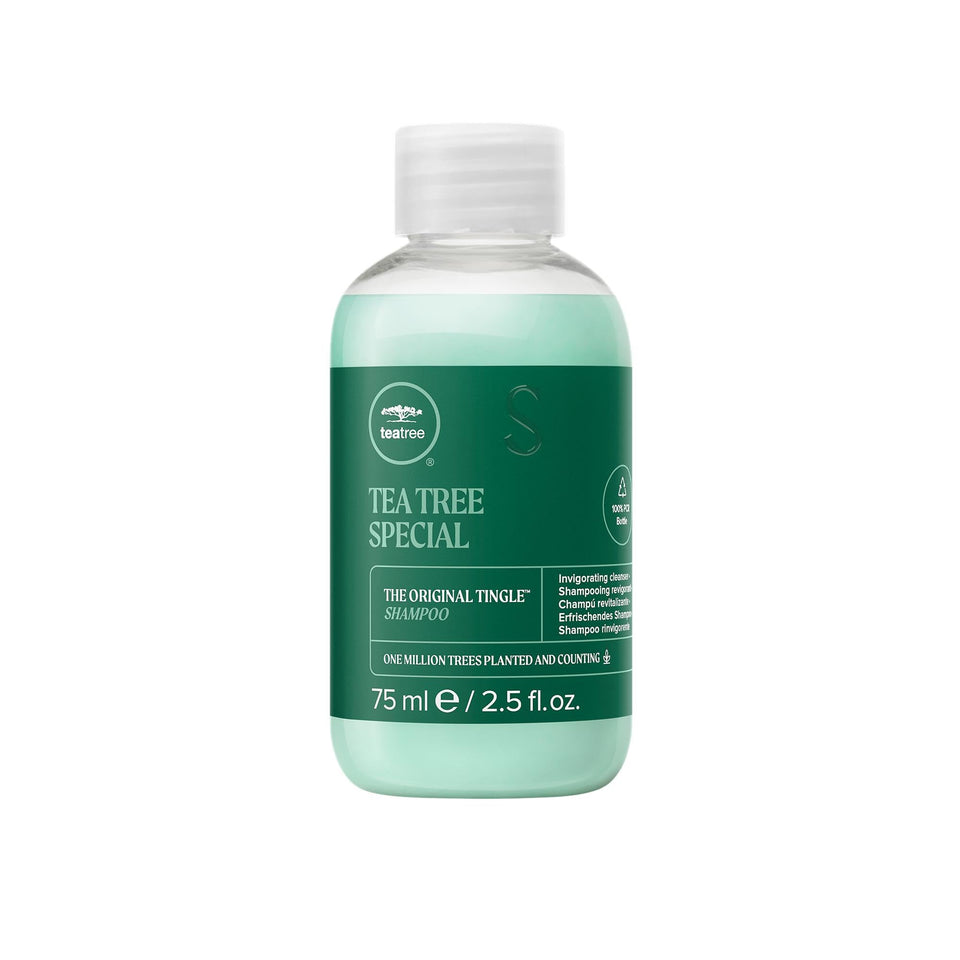 Tea Tree front packaging showing brand and travel-friendly size for scalp refresh