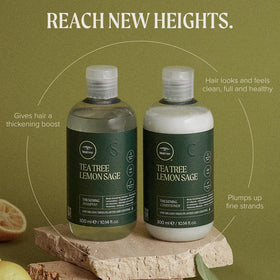 Tea Tree shampoo lather close-up illustrating rich foam and effective cleansing