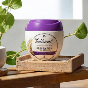 TEATRICAL application on face demonstrating gentle massage and quick absorption