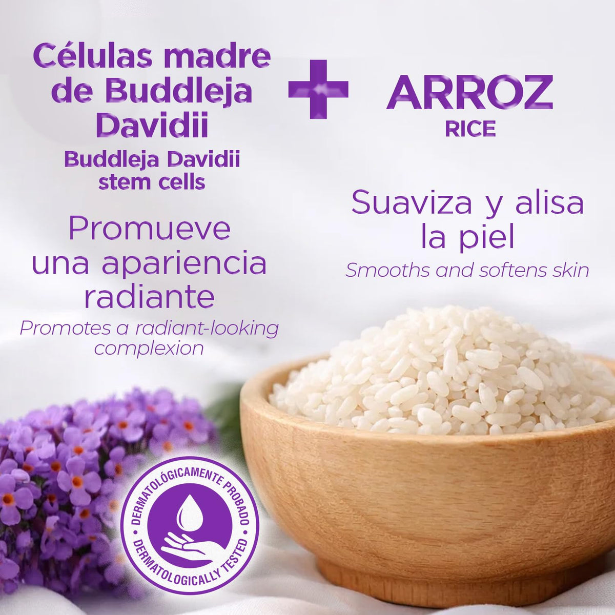 TEATRICAL rice extract visual emphasizing nourishing, brightening benefits