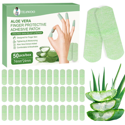 TEAWOO front packaging showing 50 aloe vera repair patches, fast protection