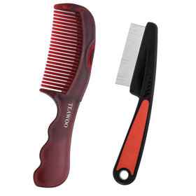 TEAWOO front view of comb kit showing both pieces and storage benefit