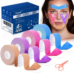 TEAWOO front packaging showing face tape and color options, promoting convenience