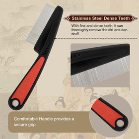 TEAWOO hollow-tooth massage comb detail capturing debris and simplifying cleanup