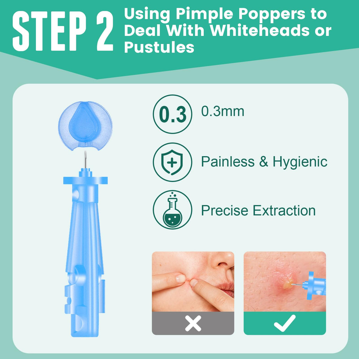 TEAWOO hydrocolloid patch applied to skin protecting and absorbing blemish fluid