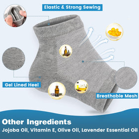 TEAWOO heel sock inside shoe reducing friction and protecting heels