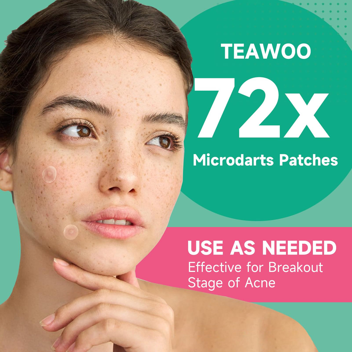 TEAWOO patches in a travel pouch highlighting portability and on-the-go care