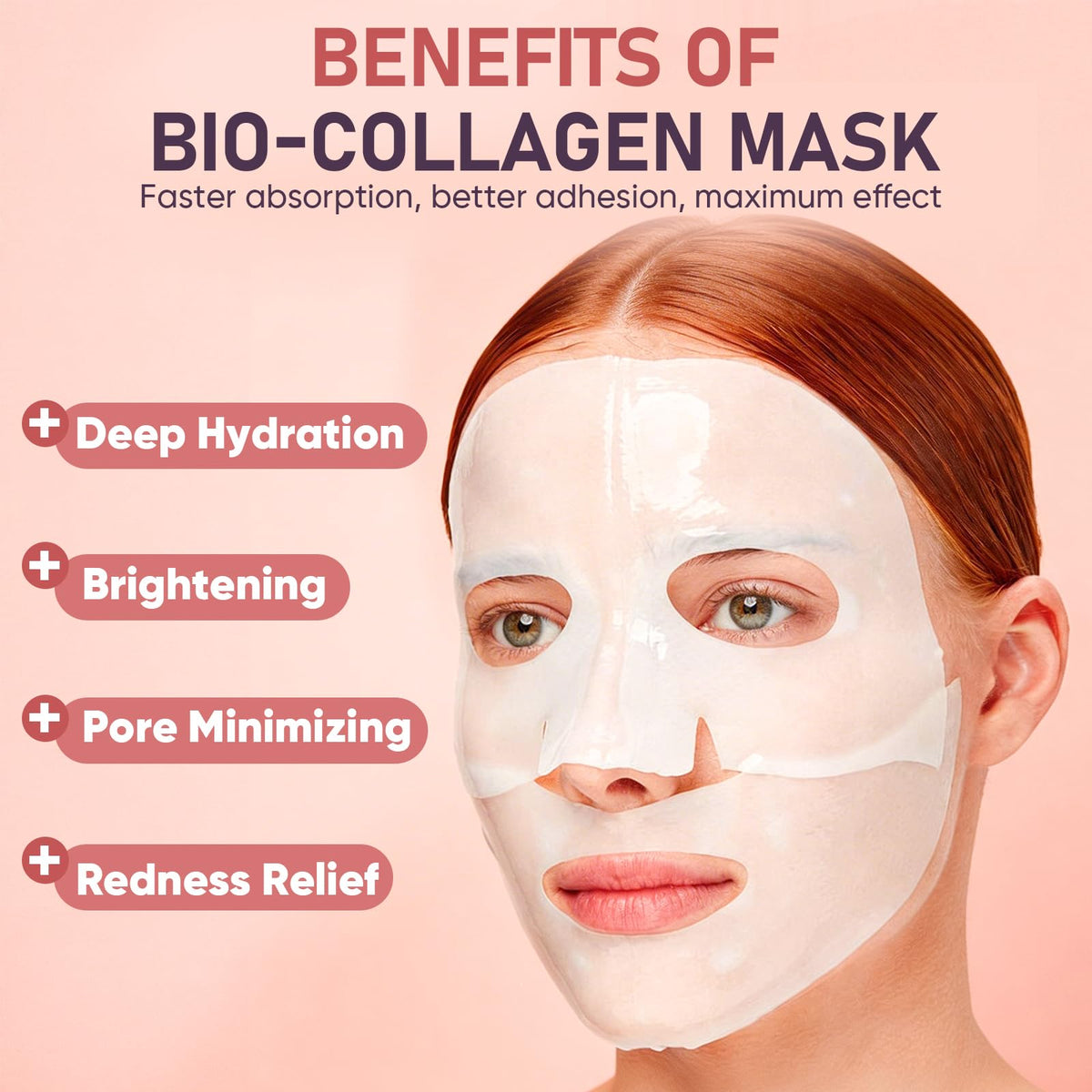 TEAWOO mask held in hand to show true size and easy application benefit