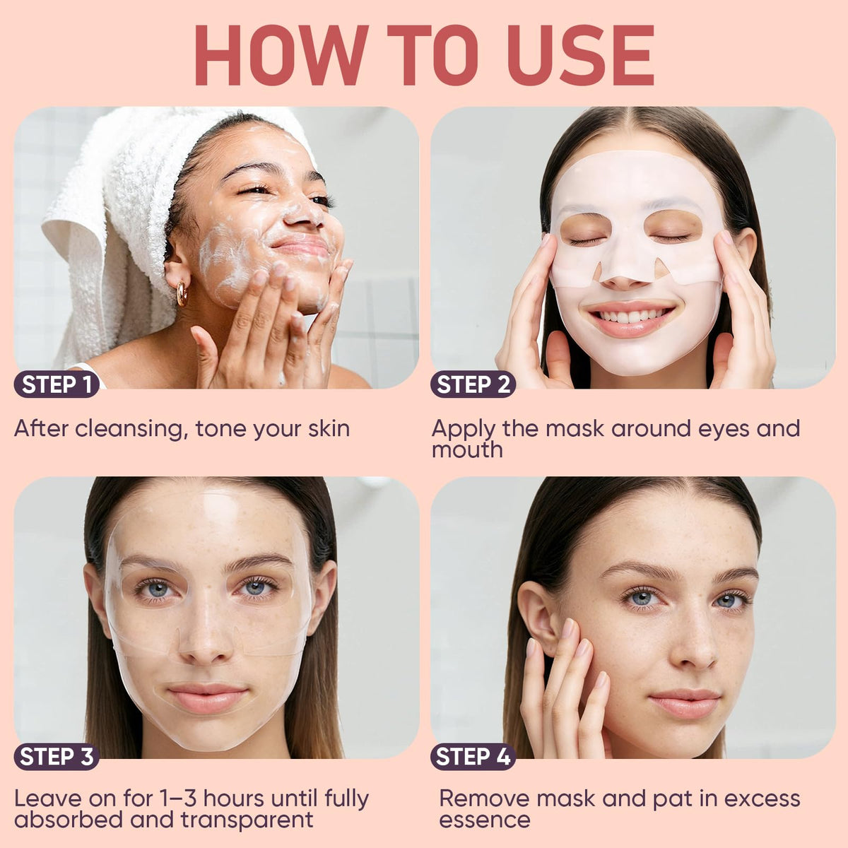 TEAWOO mask applied during nighttime routine demonstrating overnight hydration