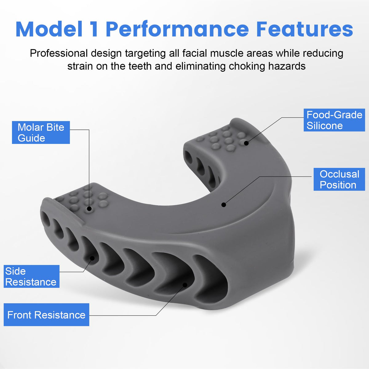 TEAWOO model 1 and model 2 arranged to show different shapes and resistances, progressive training