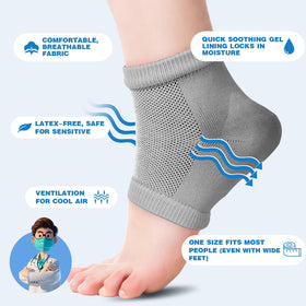 TEAWOO sock beside ruler showing size fit for most adult feet