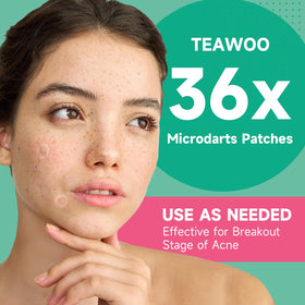 TEAWOO travel pouch with sheets for on-the-go acne care