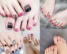 Tecbeauty separators arranged at a kids' nail art party for fun use