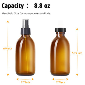 Tecohouse bottle in hand illustrating 8.8 oz scale for convenient everyday use