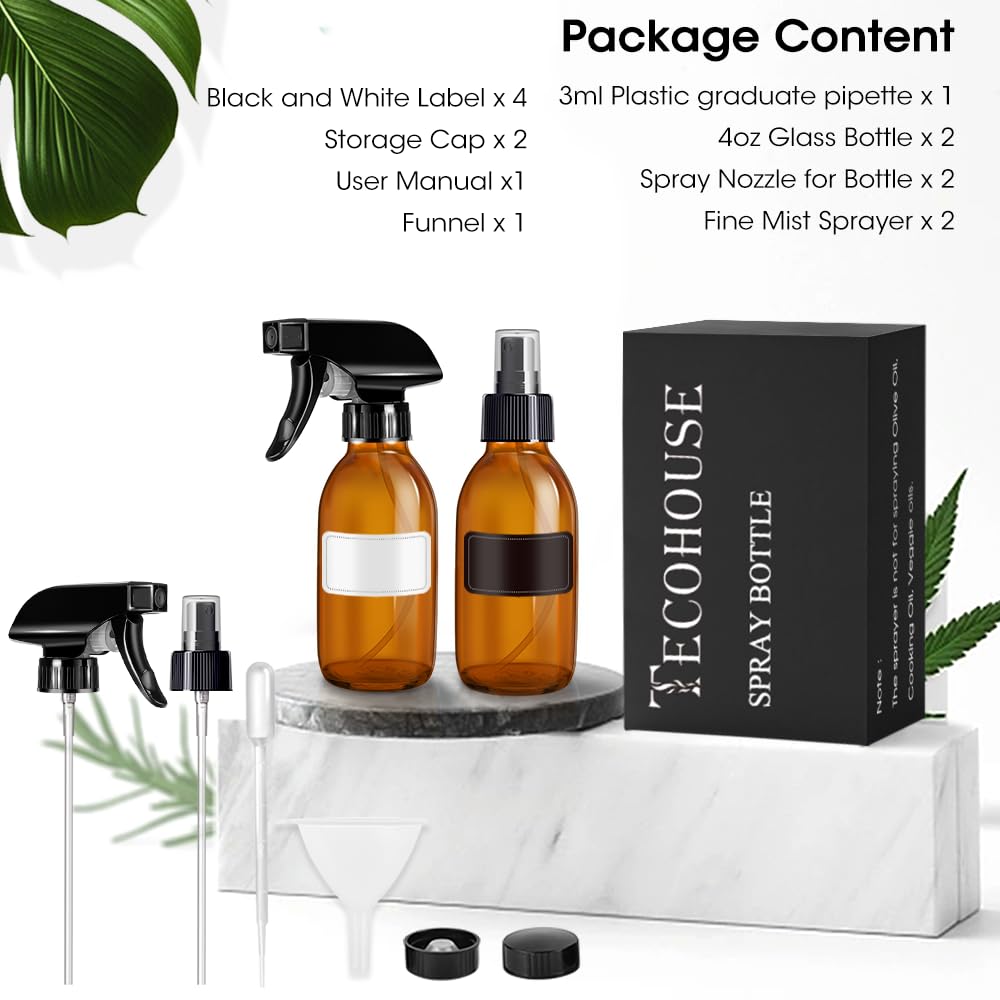 Tecohouse bottles arranged on bathroom tray for organized personal care storage