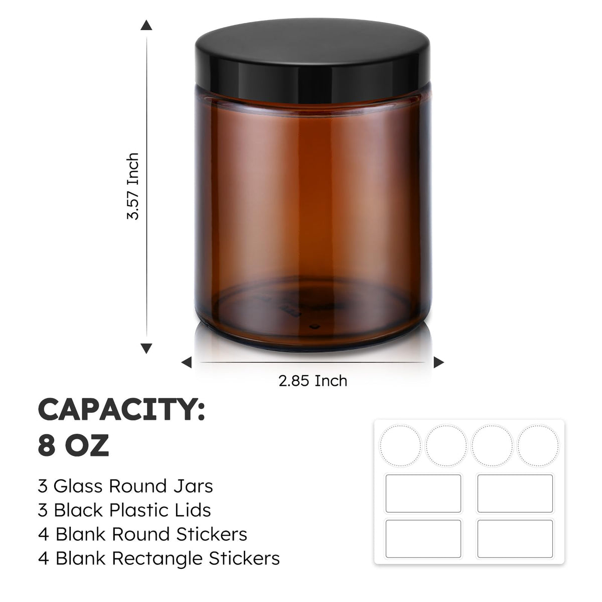 Tecohouse wide mouth jar open to show interior and easy filling benefit: convenient scooping