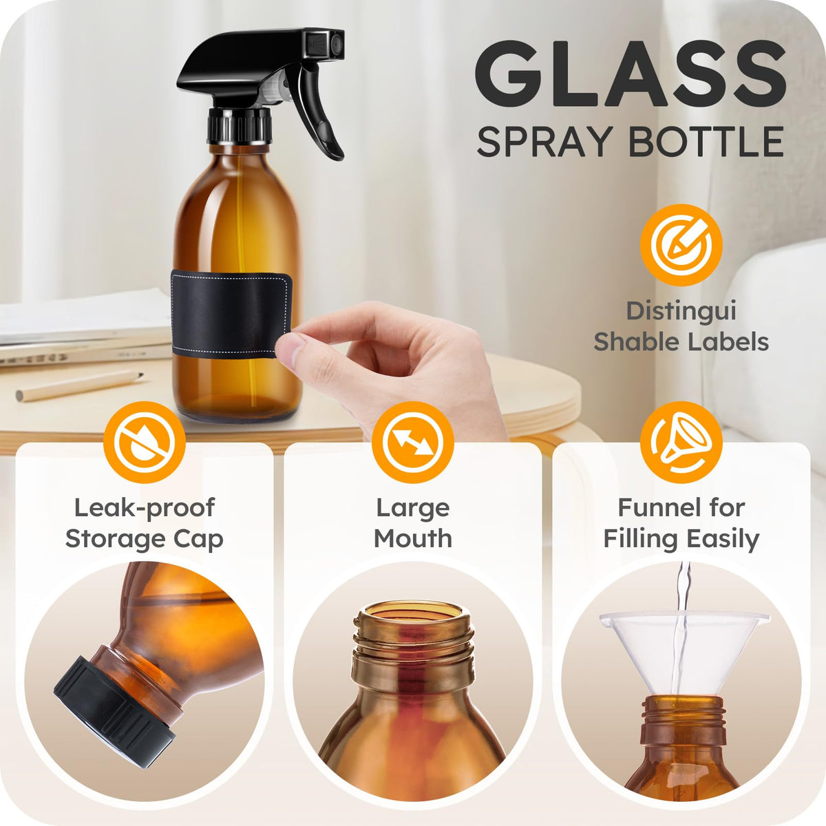 Tecohouse labeled bottles stored neat on shelf for quick identification