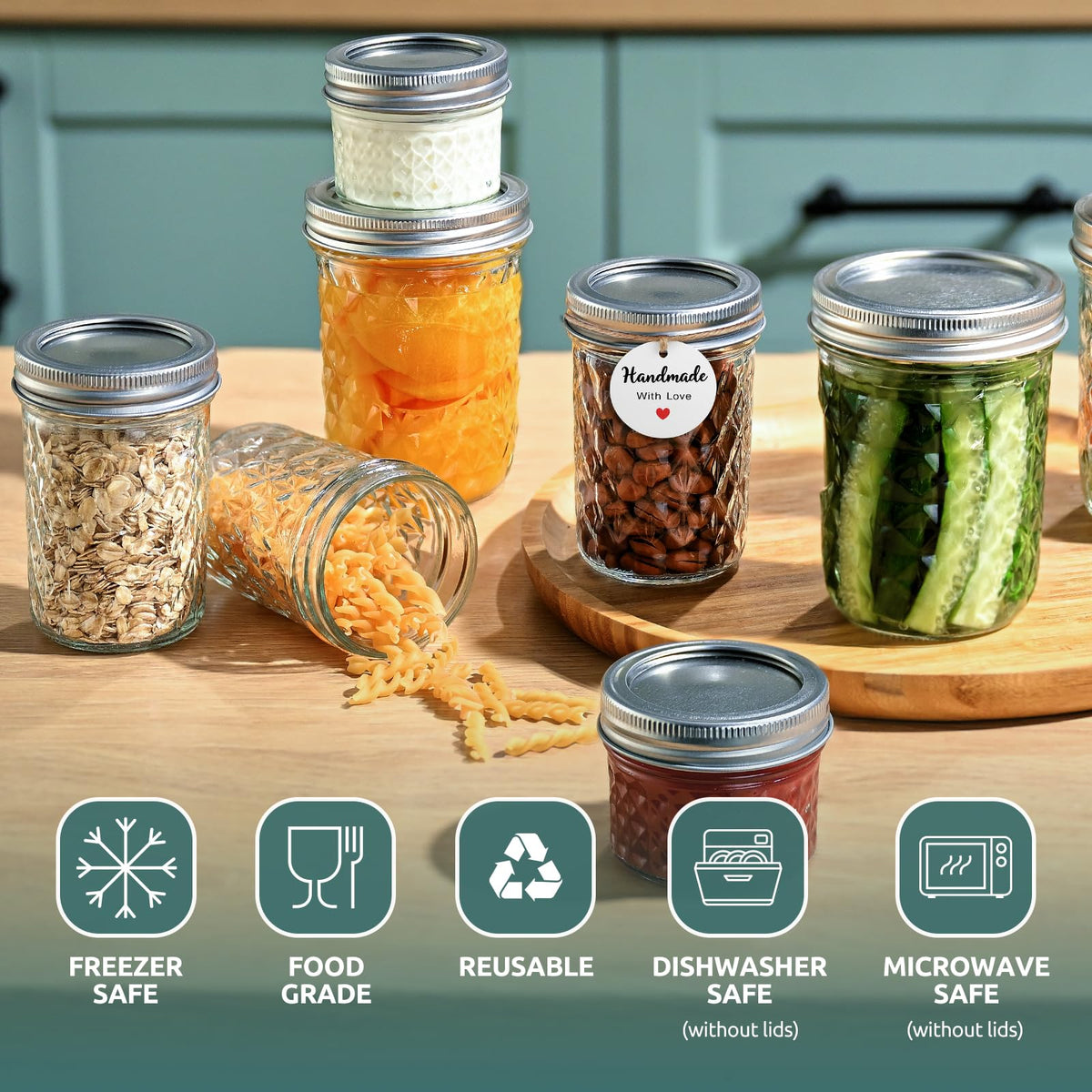 Tecohouse jars packed in a lunchbox showing portability and spill protection