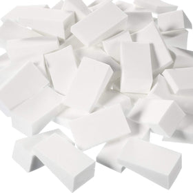 TecUnite front packaging showing 100 white wedge sponges and quantity benefit
