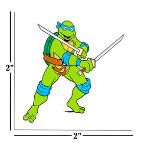 TEENAGE MUTANT NINJA close-up of perforated tattoo sheet highlighting easy separation