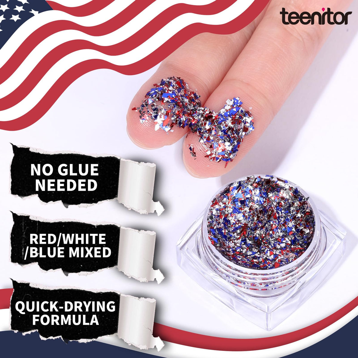 Teenitor open jar with cotton swab demonstrating precise application advantage