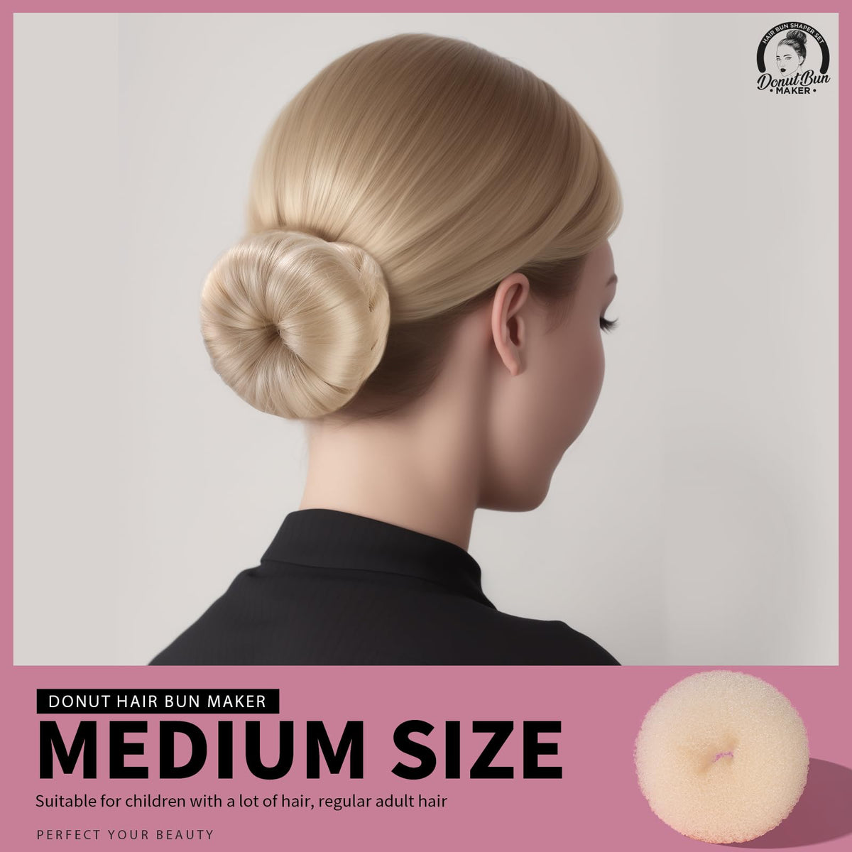 Teenitor blonde U-shaped pins fanned out, secure hold without hair damage