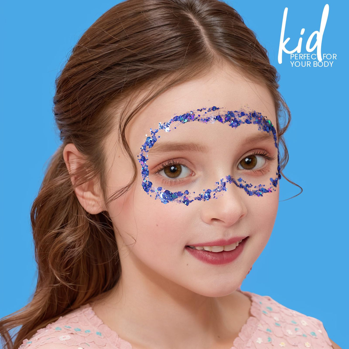 Teenitor glitter worn at festival demonstrating long-lasting sparkling finish