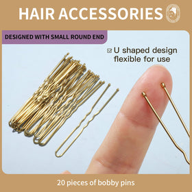 Teenitor 20 bobby pins beside shapers showing quick securement benefit