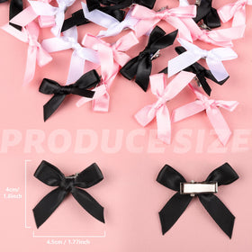 Teenitor satin bow close-up texture, smooth shine for polished looks