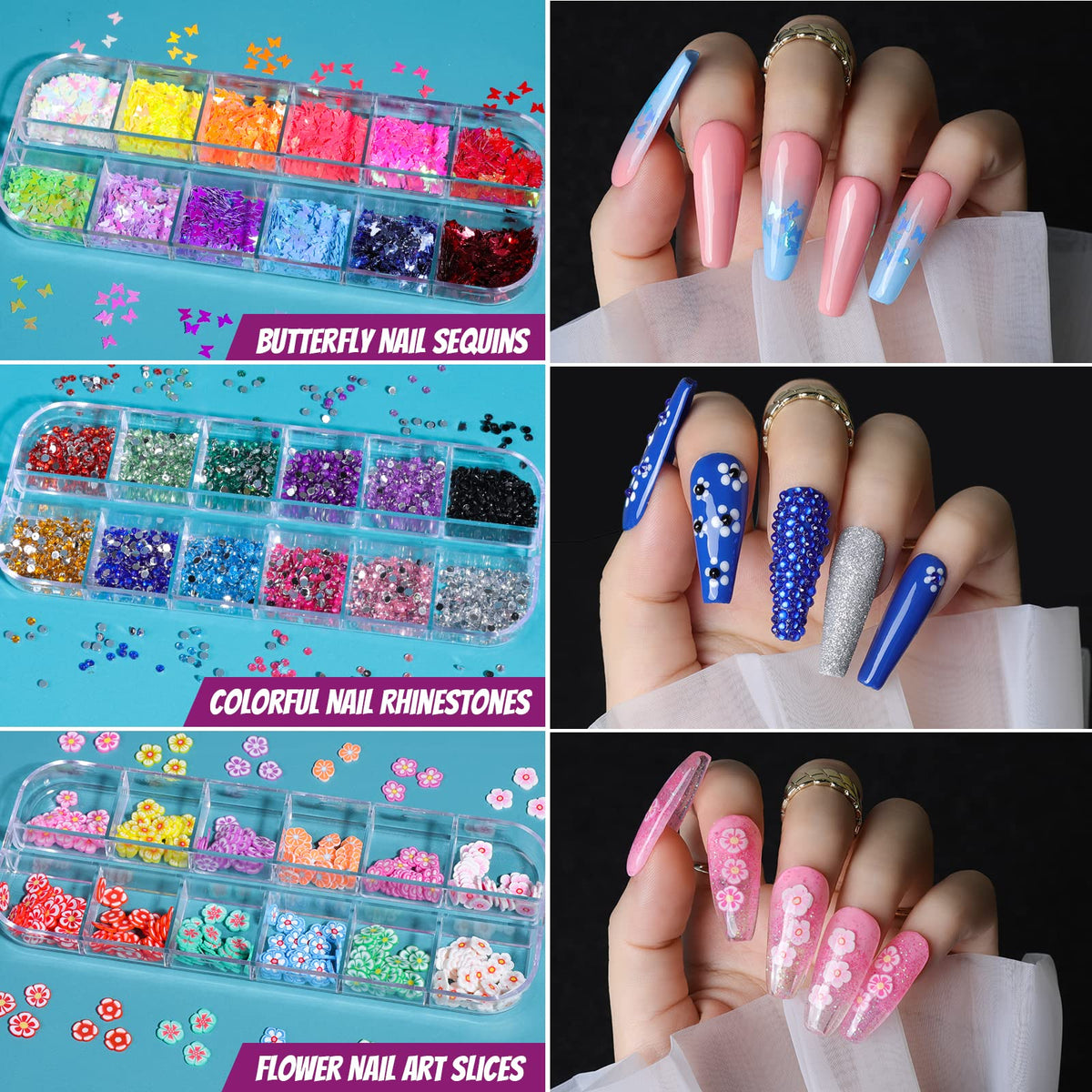 Teenitor nail art brushes and dotting pens for detailed designs and polish control