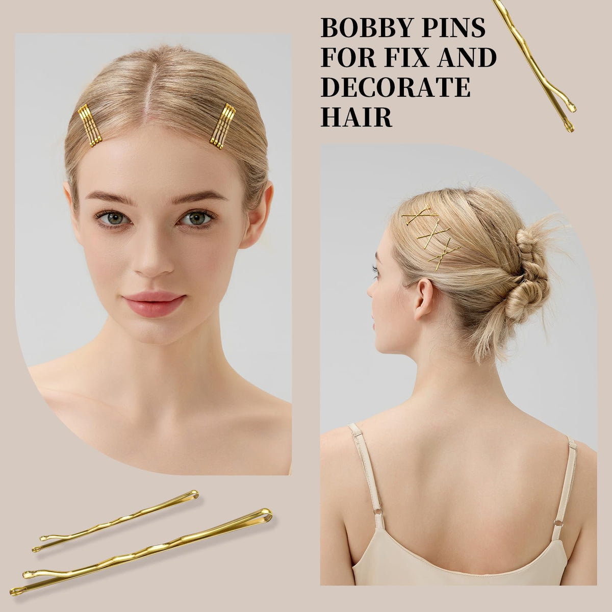 Teenitor bun in use secured with pins demonstrating long-lasting hold
