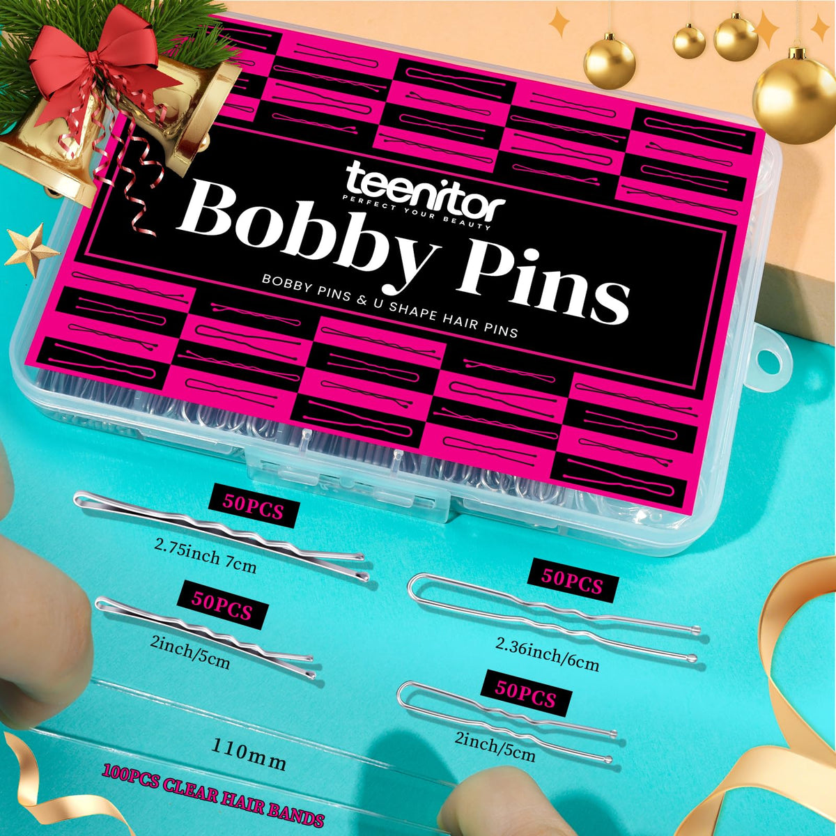 Teenitor bun pin holding a secure bun for long-lasting styling