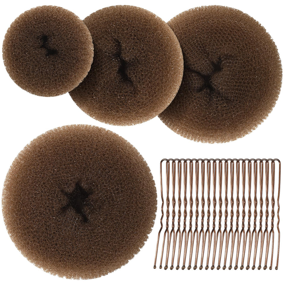 Teenitor front-packaging showing full bun maker set and pins for easy styling