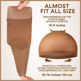 Teenitor cap stretched to demonstrate nylon elasticity and fit